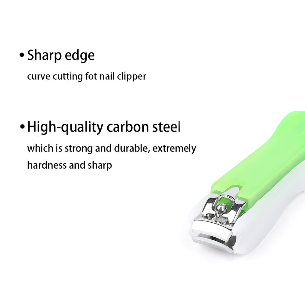 Candy color carbon steel+pp anti-splish nail clipper