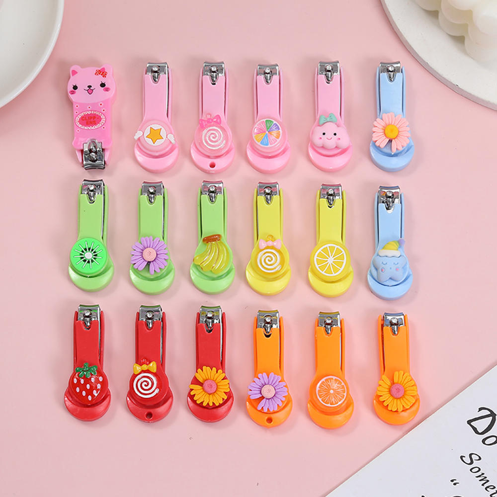 Small size portable cute design abs+carbon steel silicone nail clipper