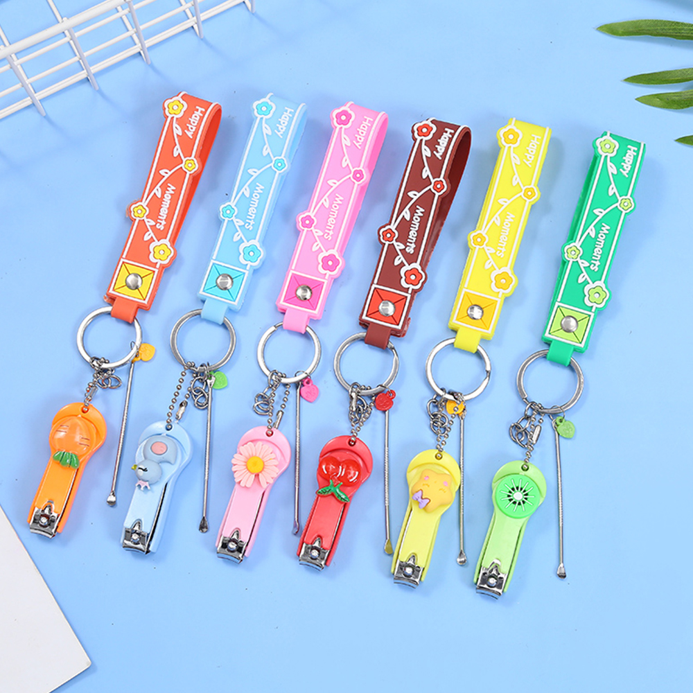Multi-functional silicone pendant small size abs+carbon steel nail clipper