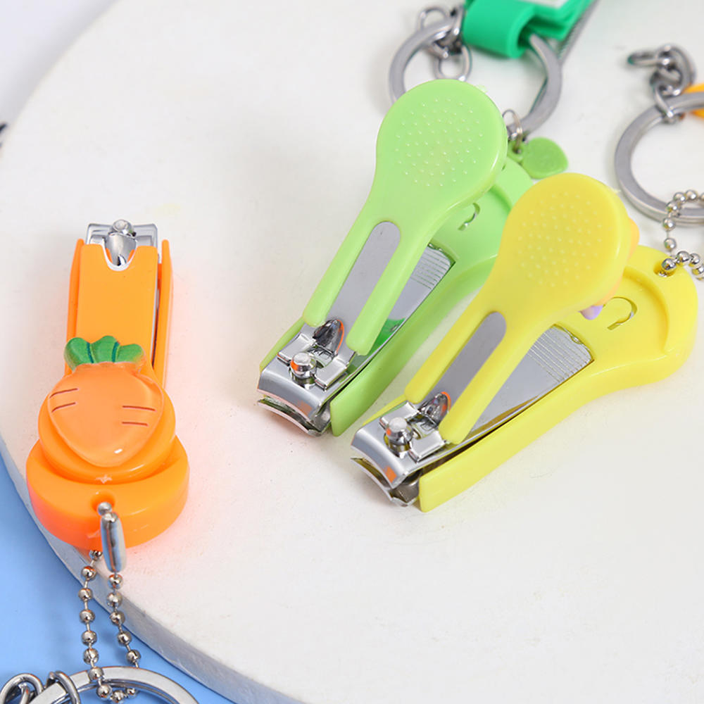 Multi-functional silicone pendant small size abs+carbon steel nail clipper