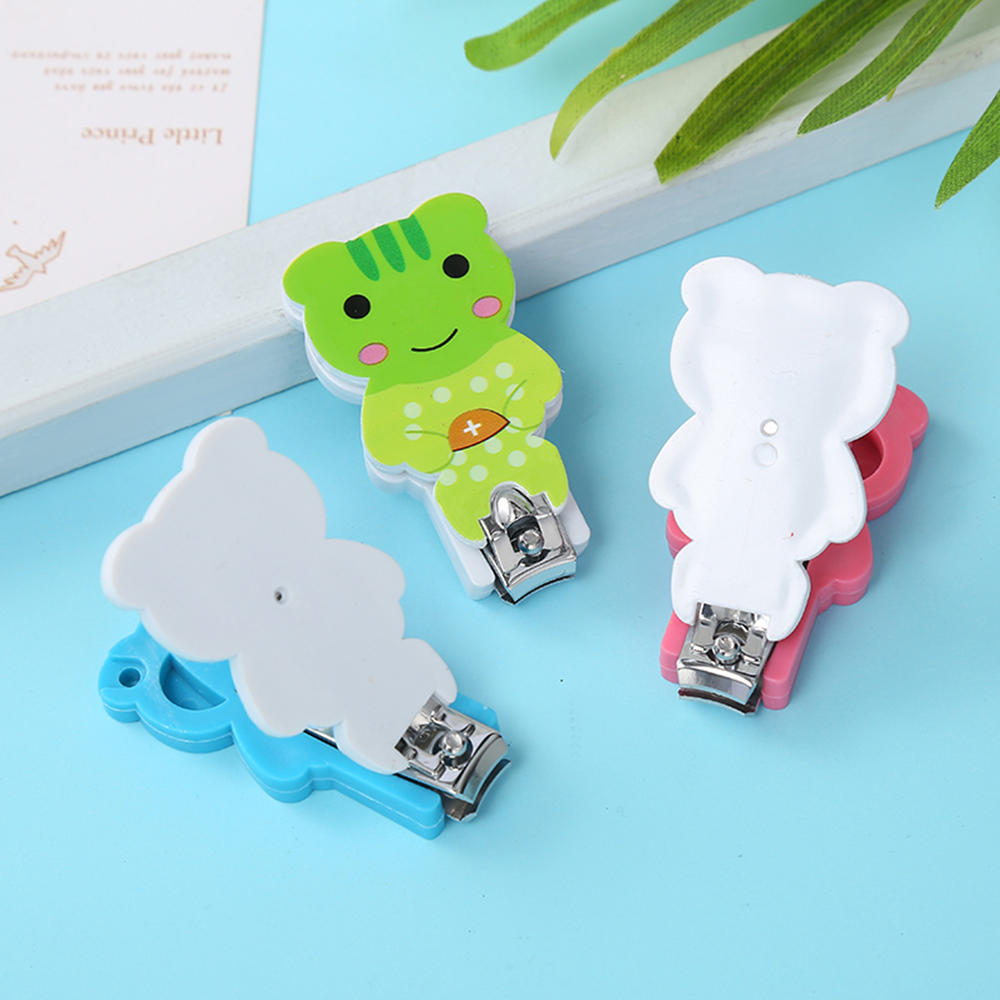 Anti-splish cute carton  abs+carbon steel kid nail clipper