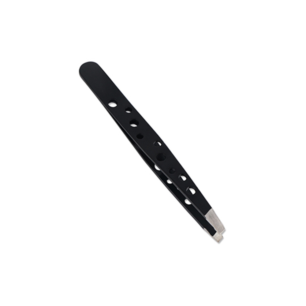 Nine hole oblique eyebrow tweezer B-1