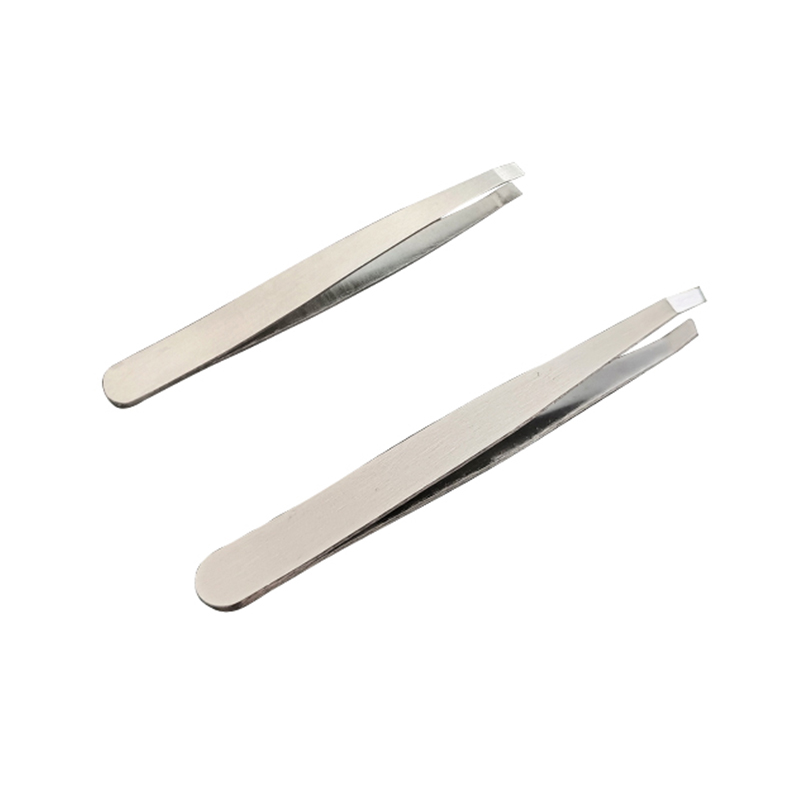 Flat eyebrow tweezer F-1/oblique eyebrow tweezer F-2