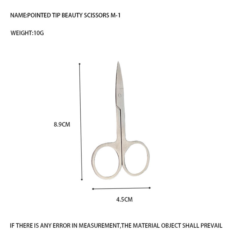 Beauty scissor pointed tip M-1/round head M-2
